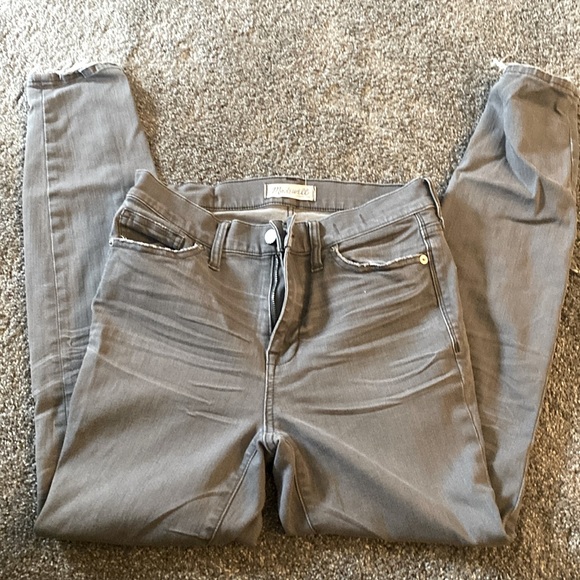 EUC Madewell distressed denim sz 28 grey - Picture 1 of 1